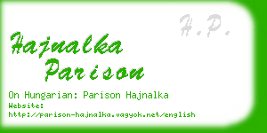 hajnalka parison business card